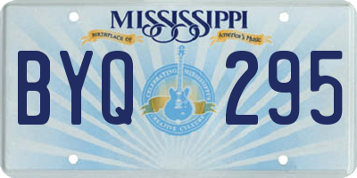 MS license plate BYQ295