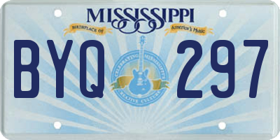 MS license plate BYQ297