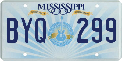 MS license plate BYQ299