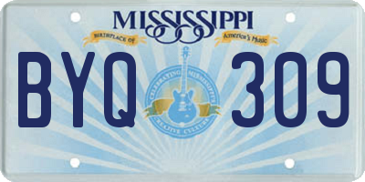 MS license plate BYQ309