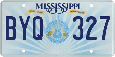 MS license plate BYQ327