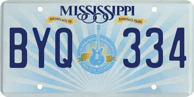 MS license plate BYQ334