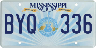 MS license plate BYQ336