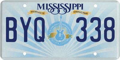 MS license plate BYQ338