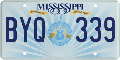 MS license plate BYQ339