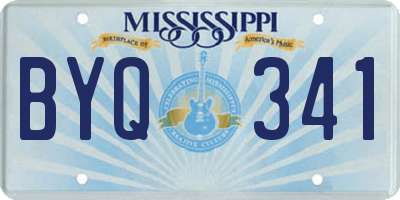 MS license plate BYQ341