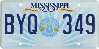 MS license plate BYQ349