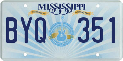 MS license plate BYQ351