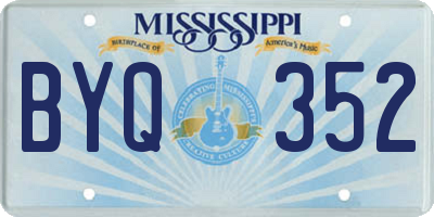 MS license plate BYQ352