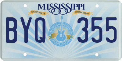 MS license plate BYQ355