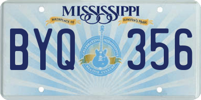 MS license plate BYQ356