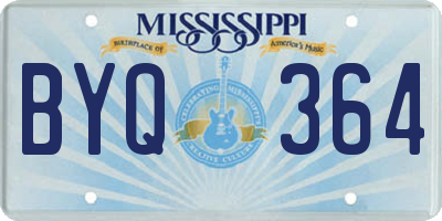 MS license plate BYQ364