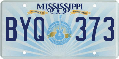 MS license plate BYQ373