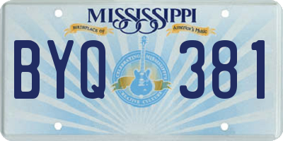 MS license plate BYQ381
