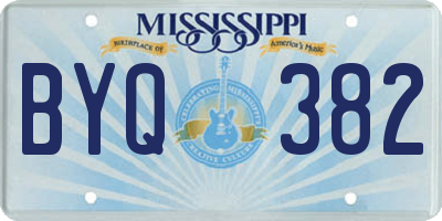 MS license plate BYQ382