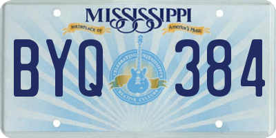 MS license plate BYQ384
