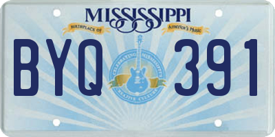 MS license plate BYQ391