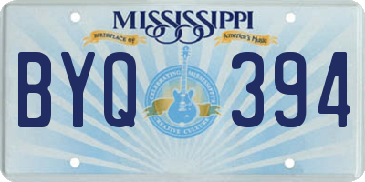 MS license plate BYQ394