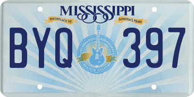 MS license plate BYQ397