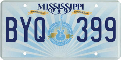 MS license plate BYQ399
