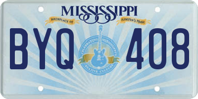 MS license plate BYQ408