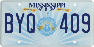 MS license plate BYQ409