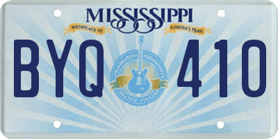 MS license plate BYQ410