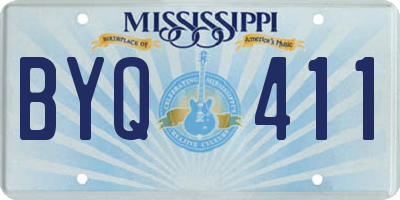 MS license plate BYQ411