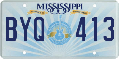 MS license plate BYQ413