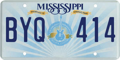 MS license plate BYQ414