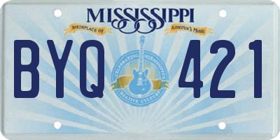 MS license plate BYQ421