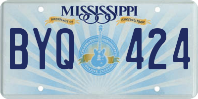 MS license plate BYQ424