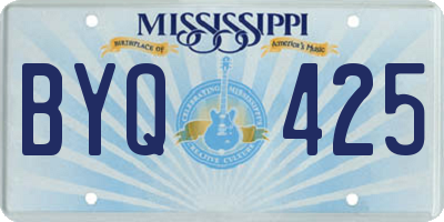 MS license plate BYQ425