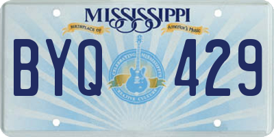MS license plate BYQ429