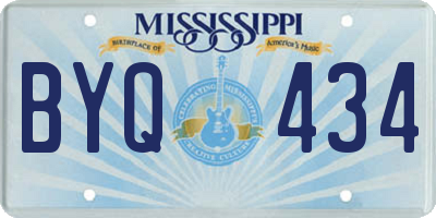 MS license plate BYQ434