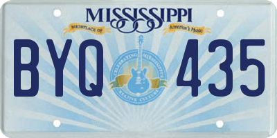 MS license plate BYQ435