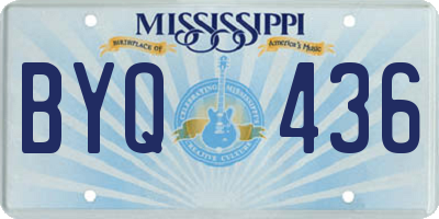 MS license plate BYQ436