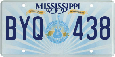 MS license plate BYQ438