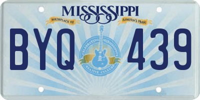MS license plate BYQ439