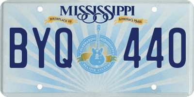 MS license plate BYQ440