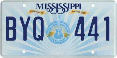 MS license plate BYQ441