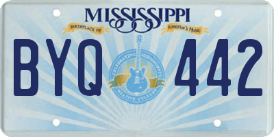 MS license plate BYQ442