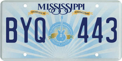 MS license plate BYQ443