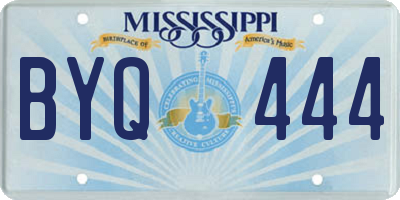 MS license plate BYQ444