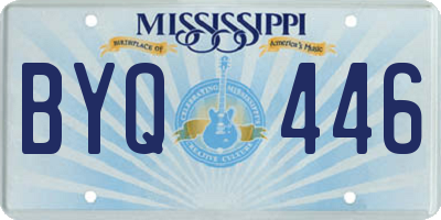 MS license plate BYQ446
