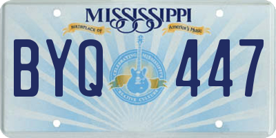 MS license plate BYQ447