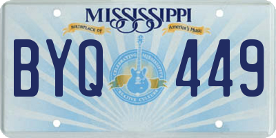 MS license plate BYQ449