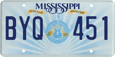 MS license plate BYQ451