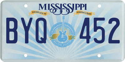 MS license plate BYQ452