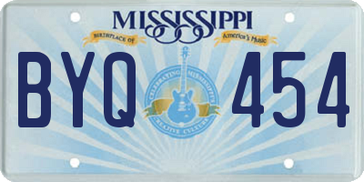 MS license plate BYQ454